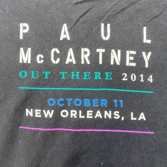 Paul McCartney Out There Graphic Tee Thrifted Vintage Style Size L - Picture 10 of 11